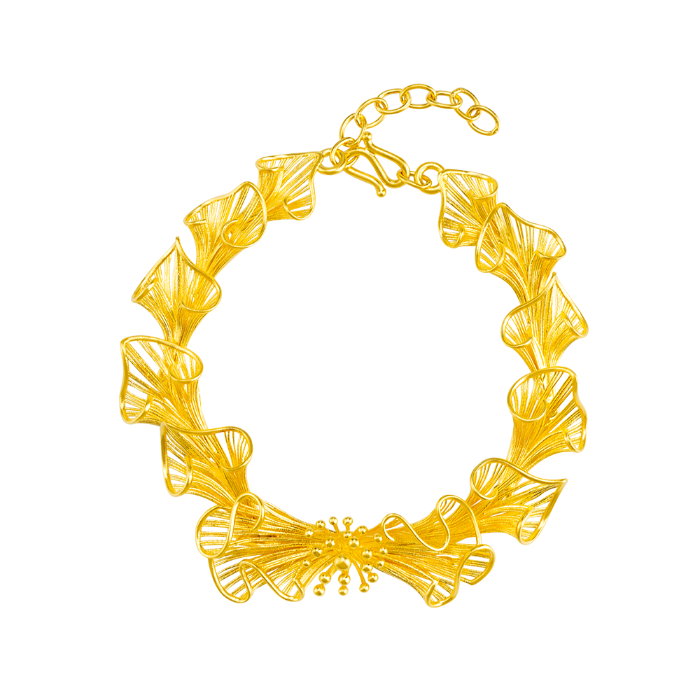 Graceful Dance 999 Pure Gold Bracelets GB1050