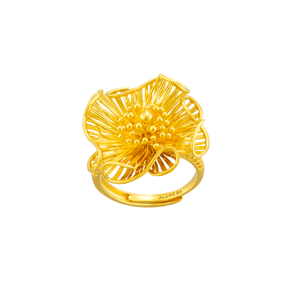 Graceful Dance 999 Pure Gold Ring GR1050
